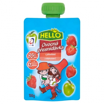 Hello Ovocná kapsička s jahodami a vitaminem C 100 g