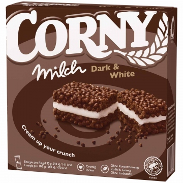 Corny Milch dark a white (4x30g) 120g