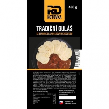 RD Hotovka Tradiční guláš s houskovým knedlíkem 450g