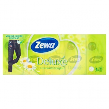 Zewa Deluxe Camomile Comfort 3vrstvé papírové kapesníky 10x10