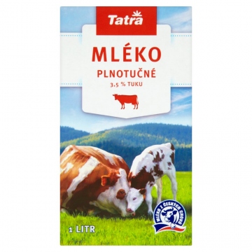 Tatra Trvanlivé plnotučné mléko (3.5%) 1L