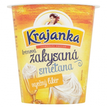Krajanka Zakysaná krémová smetana Vaječný liker130g