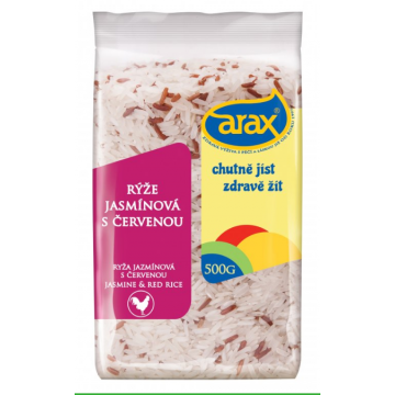 ARAX RÝŽE MIX - jasmínová s červenou rýží 500g
