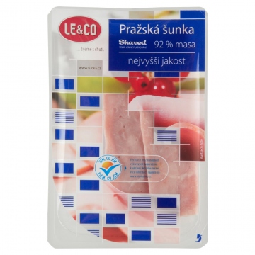 Le & Co Shaved Pražská šunka nejvyšší jakosti 92% 100g