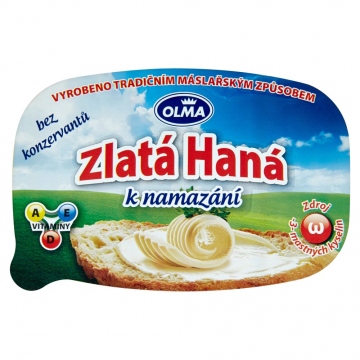 Olma Zlatá Haná 300g k namazání rostlinný tuk (73%)