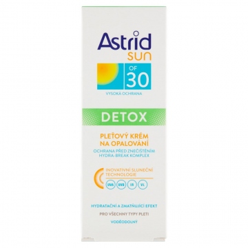 Astrid Sun Detox OF 30 pleťový krém na opalování, 50 ml