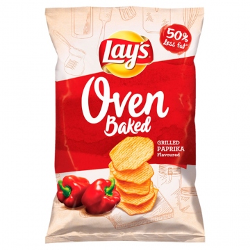 Lay's Oven Baked Grilled Paprika Lupínky ochucené 125g