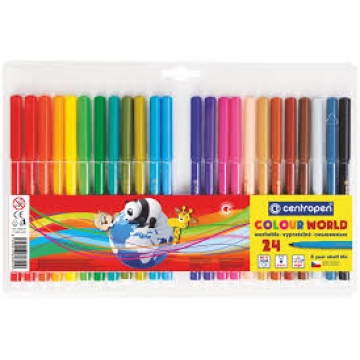 CENTROPEN Sada vypratelných popisovačů 7550/24ks
