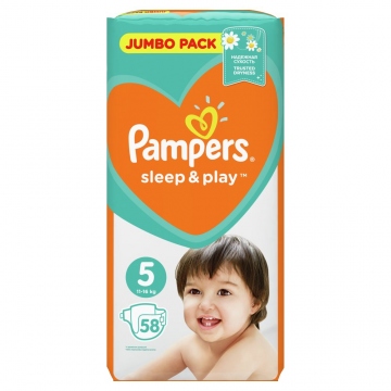 Pampers Sleep & Play 5 Junior (11-18 kg) 58 ks