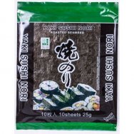 Řasy mořské 28g zelený Yaki Nori 10plátku
