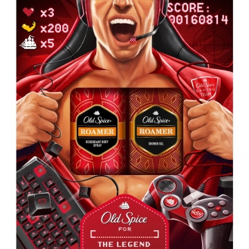 Old Spice Roamer Gamer Dárková Sada Pro Muže 2ks (deo a sprchový gel)