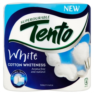 TenTo Toaletní papír 2 vrstvý White cotton 4ks