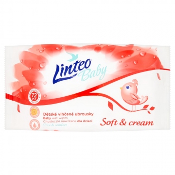 Linteo Vlhčené ubrousky Baby soft&ream 72ks