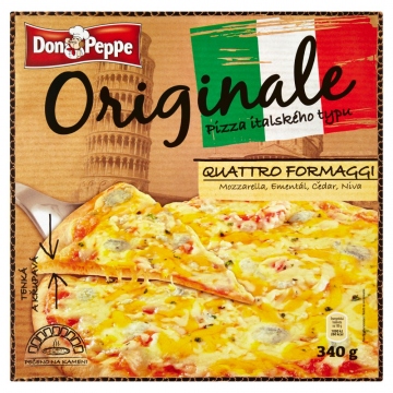Don Peppe pizza Originale quattro formaggi mraz. 1x340 g