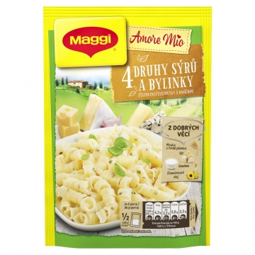 Maggi Amore mio 4 druhy sýrů a bylinky těstoviny s omáčkou 146g