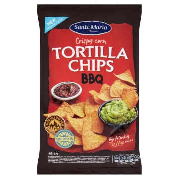 Santa Maria crispy corn Tortilla chips BBQ 185g