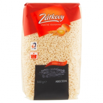 Zátkovy Vaječné těstoviny Abeceda 500g