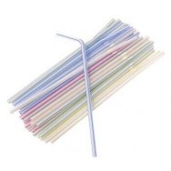 Slámky - brčka flexibilní s kloubem 21 cm 40ks