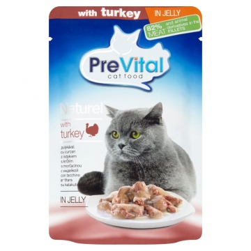 Prevital NATUREL kapsa kočka krůtí v želé 85g (turkay)