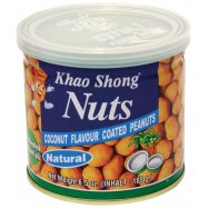 KHAO SHONG Arašídy zabalené v kokosu 185g (Plech.)