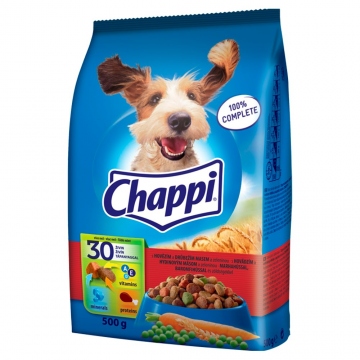 Chappi granule pro psy hovězí a drůbeží 500g