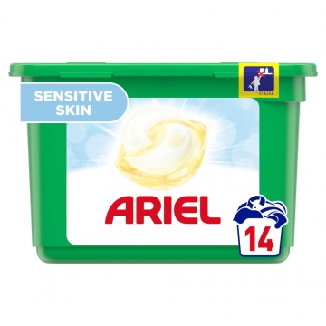 Ariel Sensitive 3v1 gelové kapsle na praní prádla 14 kusů