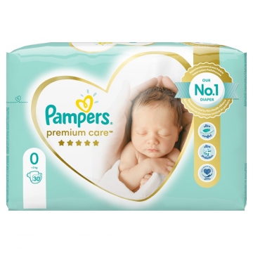 PAMPERS Premium Care 0 NEWBORN 30ks (do 3 kg)