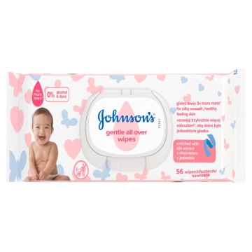 Johnson´s Gentle All Over vlhčené ubrousky 56ks
