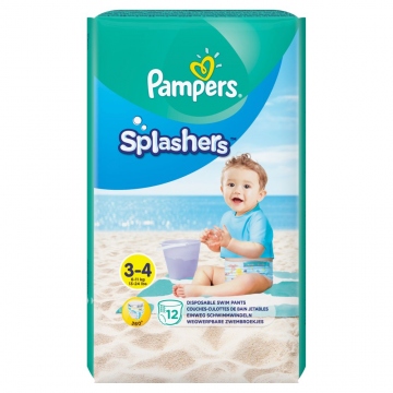 Pampers Splashers kalh. plenky do vody S3-S4 12ks
