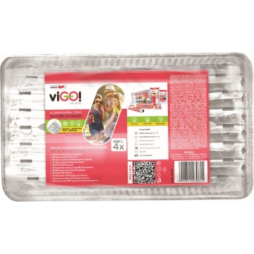 VIGO Quickpack grilovací tácky 23 × 34 cm 4 ks