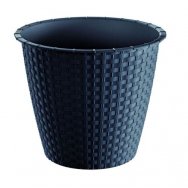 Květináč bez misky RATOLLA ROUND antracit 14,7cm