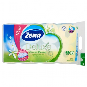 Zewa Deluxe Jasmine Blossom toaletní papír 3 vrstvý 8ks