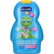 On line kids 2v1 šampón a sprchový gel Bubble gum 250 ml