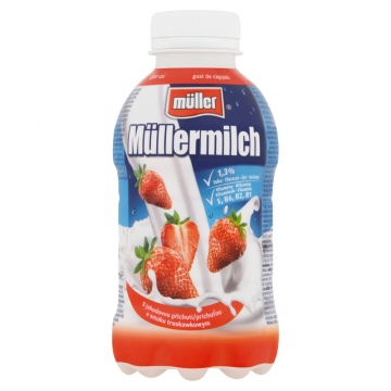 Müllermilch Mléčný nápoj jahoda 400g (379ml)