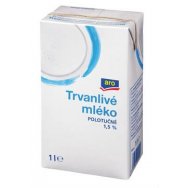 ARO Mléko polotučné 1,5% trvanlivé 1L