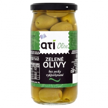 ATI zelená olivy bez pecky 370ML