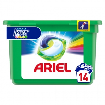 ARIEL Touch of Lenor 3v1 gelové kapsle 378 g (14x27g)
