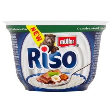 Müller Riso Mléčná rýže 200g čokoláda a lískový oříšek