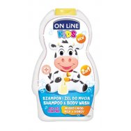 On line kids 2v1 šampón a sprchový gel Milk 250 ml