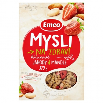 Emco mysli jahoda a mandle 375g