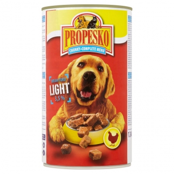 Propesko konzerva kousky light pro psy 1,24kg