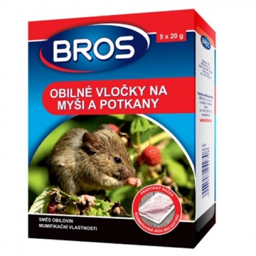 Bros obilné vločky na myši, krysy a potkany 100g