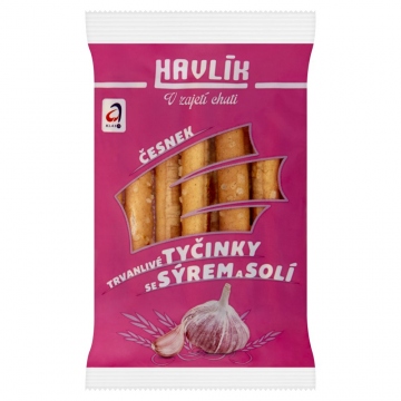 Havlík Česnek trvanlivé tyčinky se sýrem a solí 90g