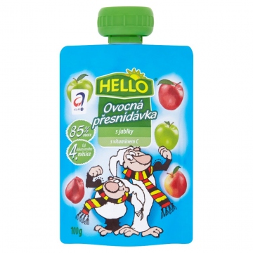 Hello Ovocná kapsička s jablky a vitamínem C 100 g