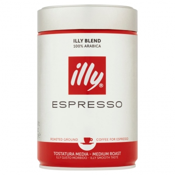 Illy Espresso středně pražená mletá káva 250g