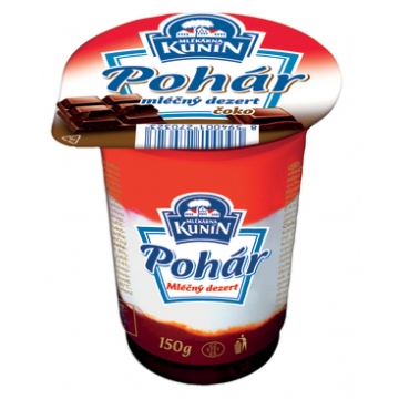 Mlékárna Kunín Pohár mléčný dezert čoko 150g
