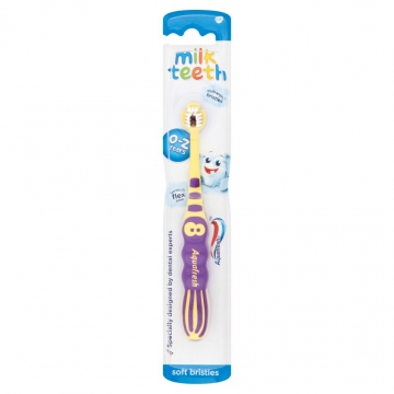 Aquafresh milk teeth soft 0 - 2 roky dětský zubní kartáček