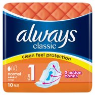 Always vložky classic wings normal 10ks (size1)