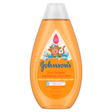 JOHNSONS bublinková koupel & mycí gel 2v1 500 ml