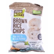 Rice Up celozrnné rýžové chipsy mořská sůl+pepř 60g